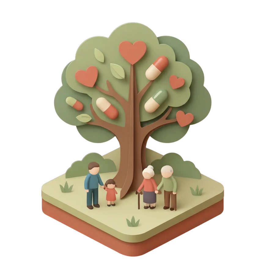 Kapsül logosu: aile ağacı