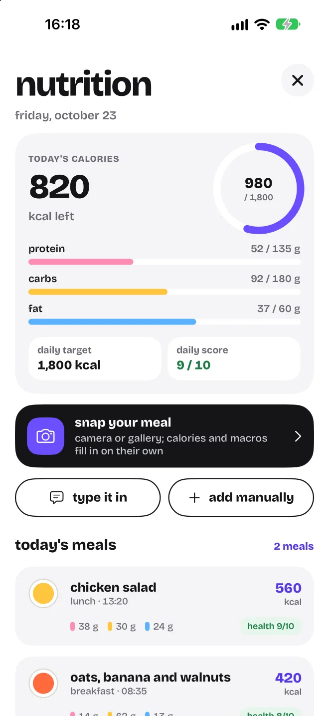 Nutrition screen